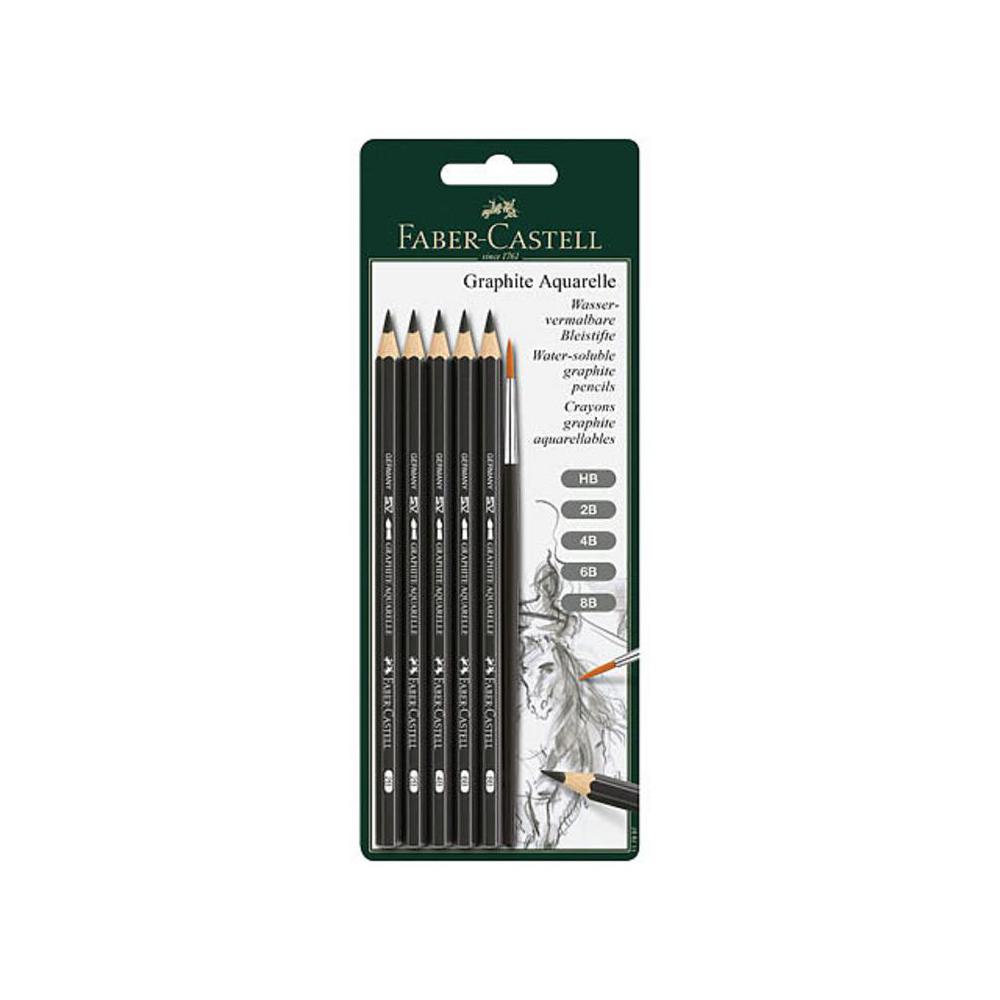 Faber-Castell, Pen & Pencil Sets, Art & School, Graphite, Aquarelle, 5 Grade, 1690